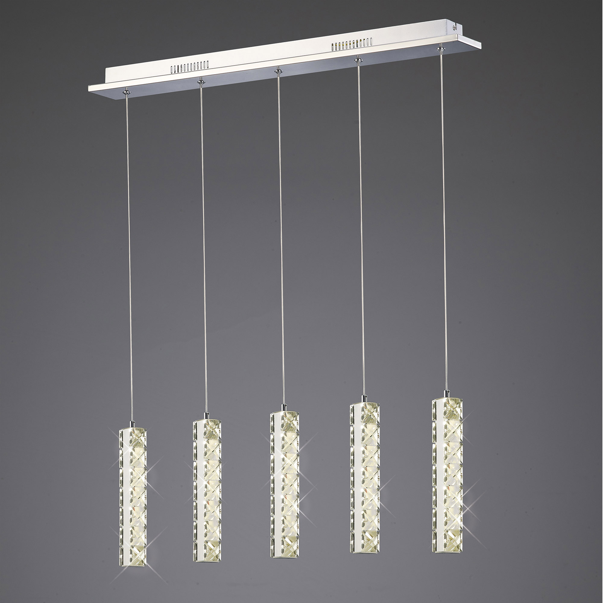 IL80035  Galaxy Crystal 15W LED Pendant Light